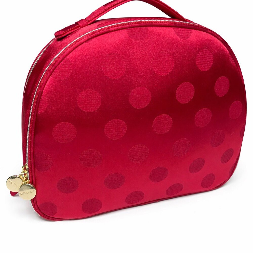 Estee Lauder Makeup Train Case Bag Double Zipper with Handle